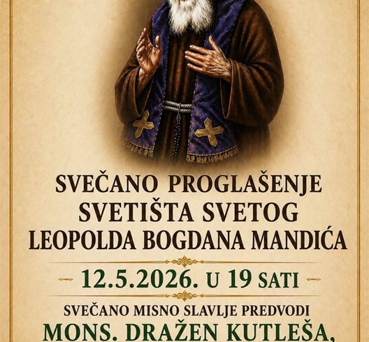 Proglašenje svetišta i proslava župne svetkovine sv. Leopolda Bogdana Mandića u zagrebačkoj Dubravi